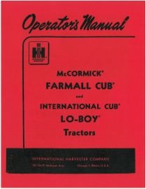Shop IH Cub Tractor Operator Manuals Now